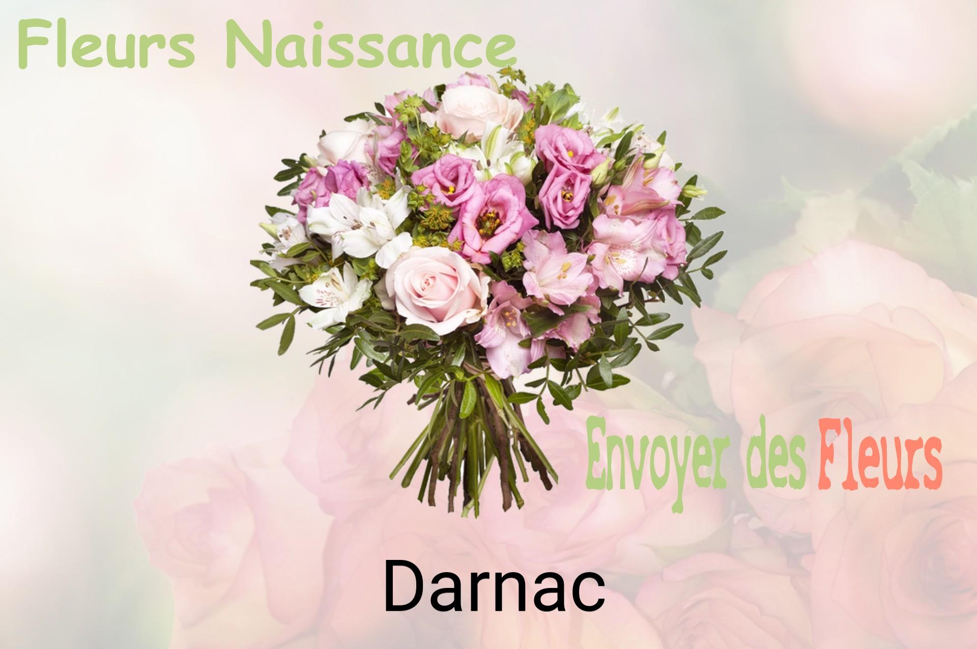 Bouquet de fleurs de naissance livré à Darnac